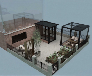Modern Courtyard/landscape-ID:731362106