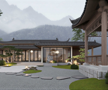 New Chinese Style Courtyard/landscape-ID:222742089