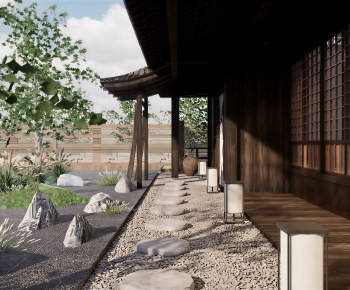 Japanese Style Courtyard/landscape-ID:662673005