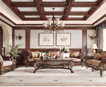 European Style A Living Room-ID:599329544