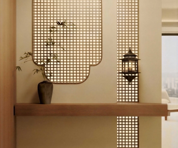 New Chinese Style Hallway-ID:896882069