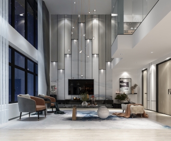 Modern A Living Room-ID:945441015