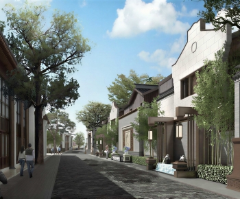 New Chinese Style Commercial Street-ID:837255009