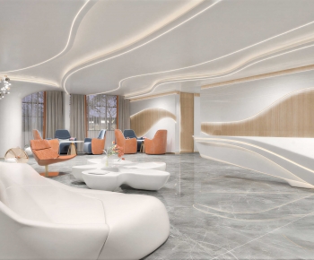 Modern Office Reception Desk-ID:303641081