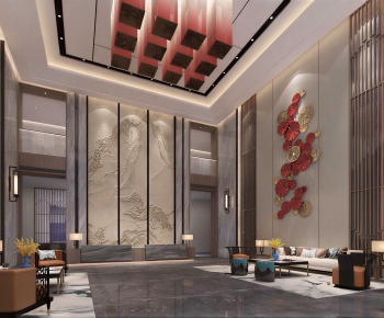 New Chinese Style Lobby Hall-ID:550807956