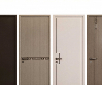 New Chinese Style Single Door-ID:747349322