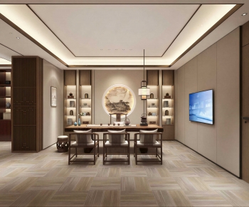New Chinese Style Tea House-ID:671772965