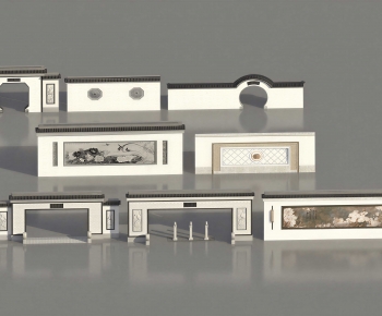 New Chinese Style Landscape Wall-ID:847718006