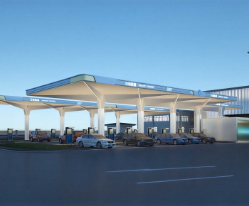 Modern Gas Station-ID:213160561