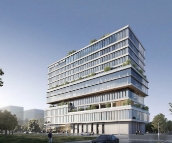 Modern Appearance Of Commercial Building-ID:668447024