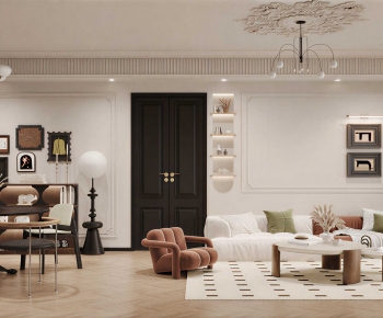 French Style A Living Room-ID:653520117