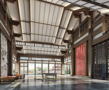 New Chinese Style Lobby Hall-ID:526065117
