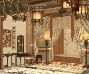 Chinese Style Bedroom-ID:337913046