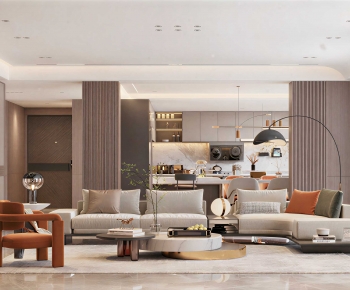 Modern A Living Room-ID:871568923