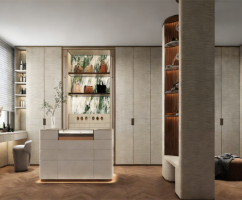 Modern Clothes Storage Area-ID:728447915