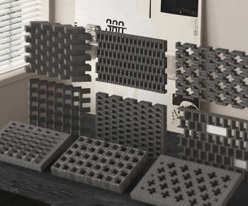 Modern Cement Brick Screen Partition-ID:205450179