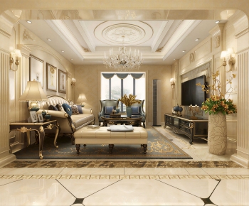 European Style A Living Room-ID:593631031