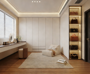 Modern Clothes Storage Area-ID:332930117