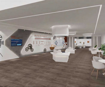 Modern Exhibition Hall-ID:489830972