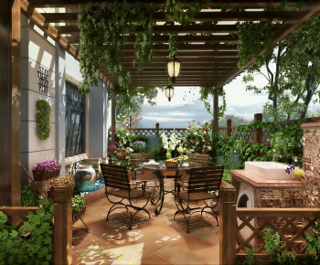 American Style Leisure Balcony-ID:347637896