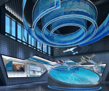 Modern Exhibition Hall-ID:629261972