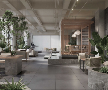 Modern Office Rest Area-ID:740557914