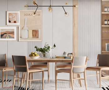 Nordic Style Dining Table And Chairs-ID:759497882