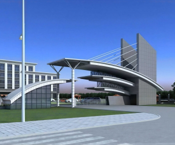 Modern Facade Element-ID:419868958