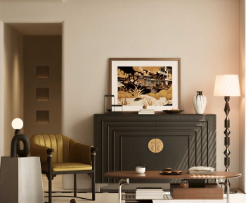 New Chinese Style A Living Room-ID:279130945