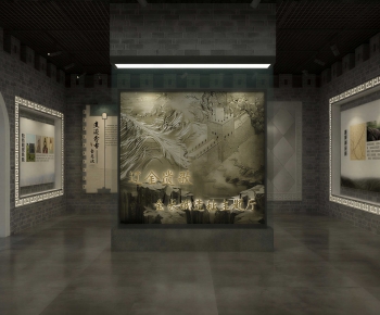New Chinese Style Exhibition Hall-ID:966038944