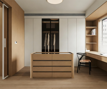 Modern Clothes Storage Area-ID:883615026