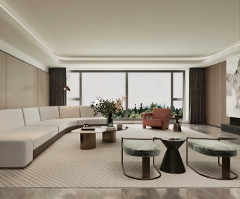 Modern A Living Room-ID:906670116