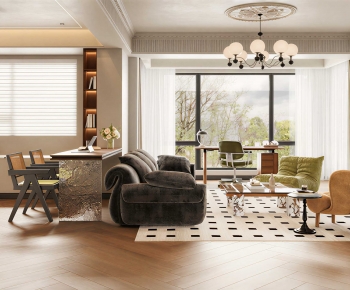 French Style A Living Room-ID:872251037