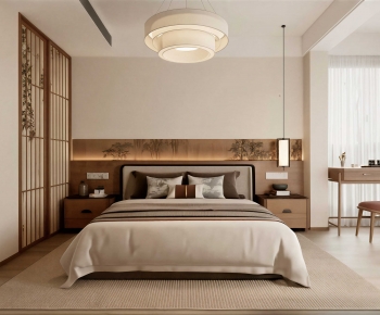 New Chinese Style Bedroom-ID:598851922