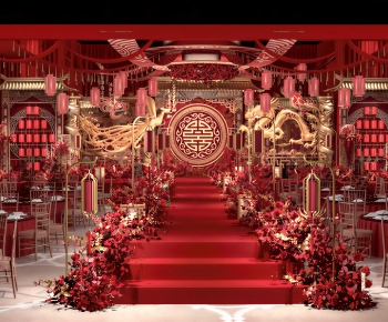 New Chinese Style Banquet Hall-ID:856393103