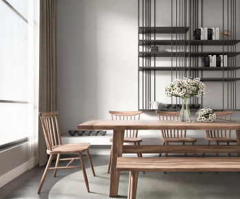 Modern Dining Table And Chairs-ID:594532977