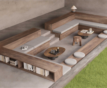 Wabi-sabi Style Outdoor Tables And Chairs-ID:810050016