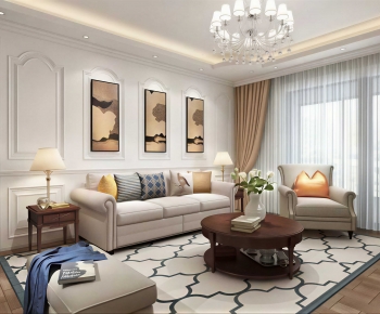 Simple European Style A Living Room-ID:229930984