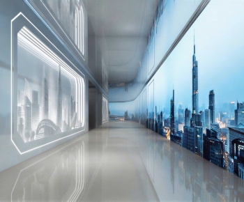 Modern Exhibition Hall-ID:530832056