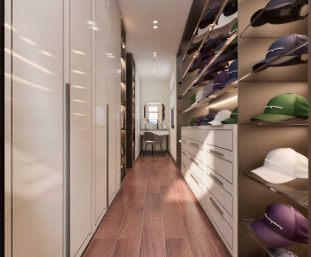 Modern Clothes Storage Area-ID:324606901