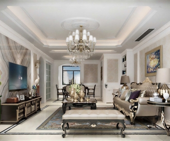 European Style A Living Room-ID:476773982