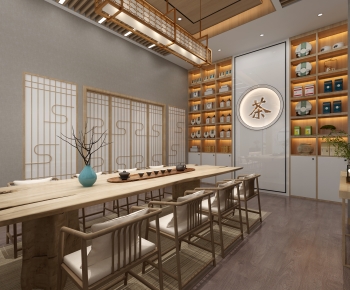 New Chinese Style Teahouse Tea House-ID:608520036