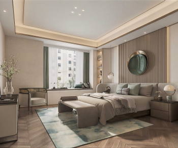 New Chinese Style Bedroom-ID:112632999