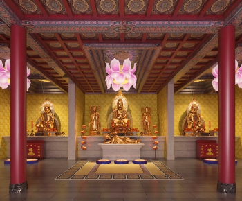 Chinese Style Buddhist Temples-ID:207520968