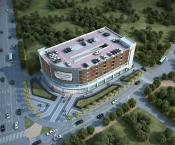 Modern Architectural Bird's-eye View Planning-ID:488895896