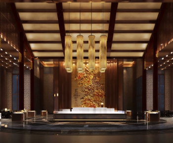 New Chinese Style Lobby Hall-ID:716741157