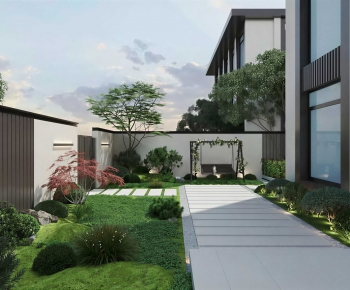 Modern Courtyard/landscape-ID:814718963