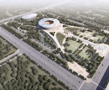 Modern Architectural Bird's-eye View Planning-ID:549556972