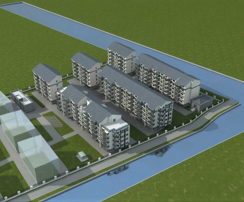 Modern Architectural Bird's-eye View Planning-ID:918931966