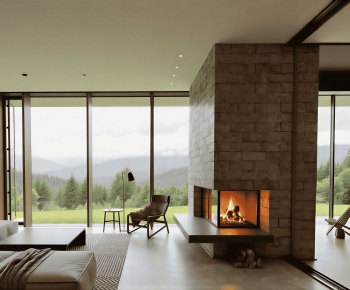 Modern A Living Room-ID:392769108
